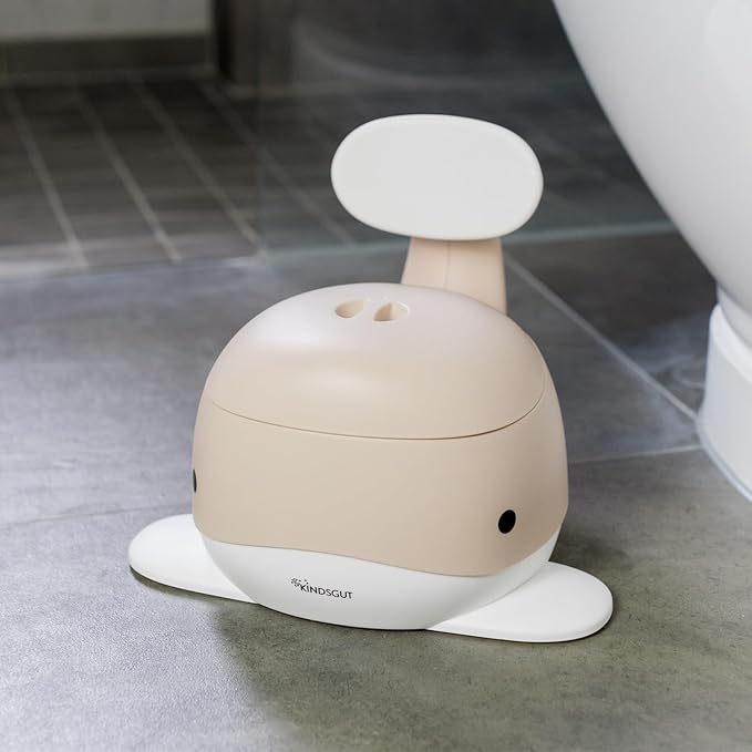 Kindsgut Whale Potty Training Toilet – Ergonomic Toddler Potty for Boys & Girls, Designed in Germany, Non-Slip & Easy Clean, Sand
