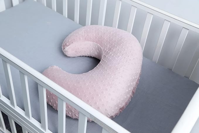 Baby Nursing Pillow Cover, Nursing Pillow Slipcovers for Breastfeeding Moms, Ultra-Soft Fit Standard Infant Nursing Pillows for Infant Newborn Baby Boy Girl (Sepia Rose)