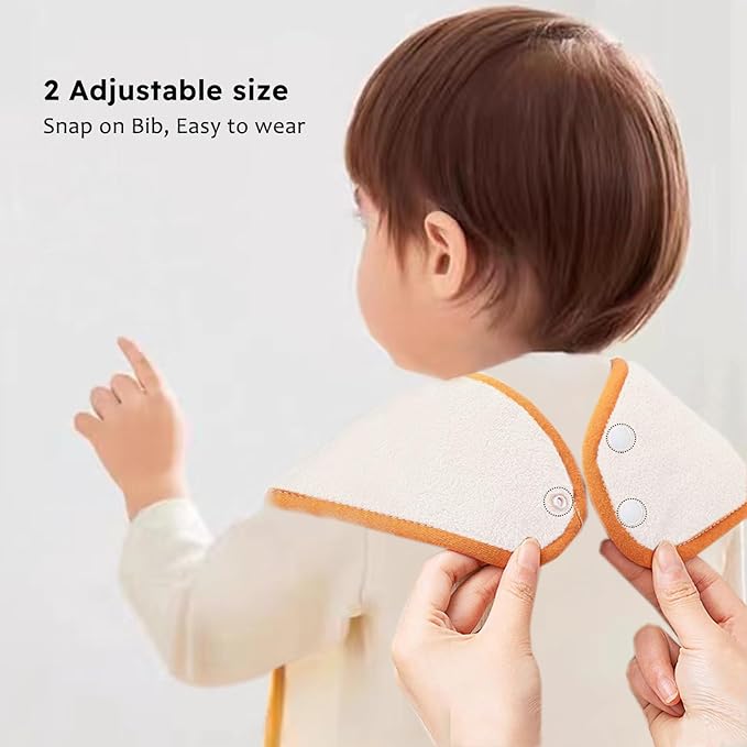 Bibs Set Large Toddler Bibs Ultra Soft & Absorbent,Pullover Baby Bibs for Drooling Feeding