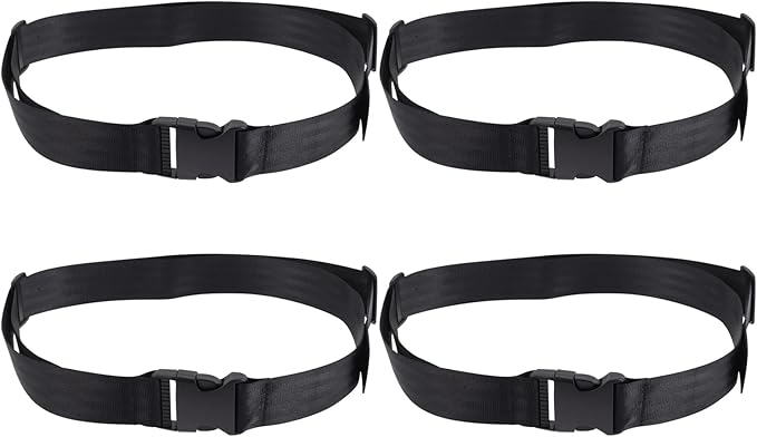 LUOZZY 4 Pcs High Chair Straps 2-Point Replacement Harness Straps Belt for Pushchair, HighChair, and Child Chair Stroller 55.02x1.49x0.39Inch
