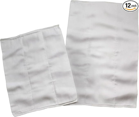 OsoCozy Chinese Prefold Diapers - 1 Dozen (Infant 2x5x2)