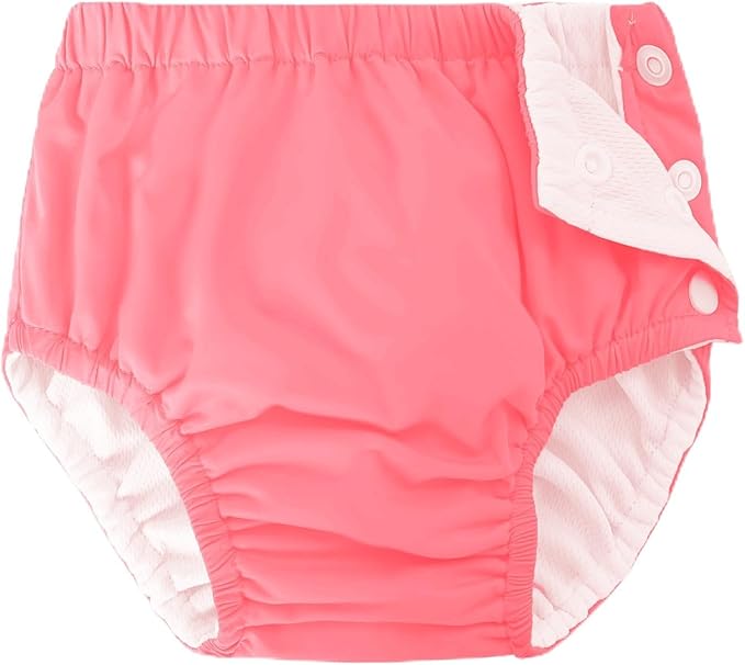 Baby Newborn Reusable Swim Diapers Washable Toddler Unisex Swim Diaper Infant Swimming Diapers Pink, 2-3T
