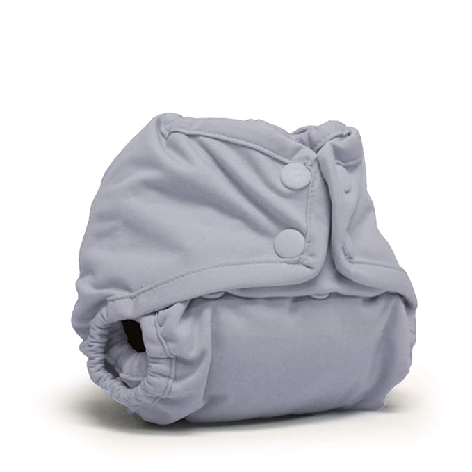 Kanga Care Rumparooz Double Leg Gusset Reusable Cloth Diaper Cover Newborn Snap | Platinum 4-15 lbs