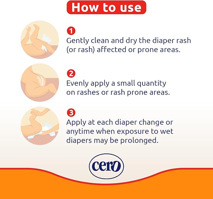 Crema Cero Diaper Rash Cream for Baby with Zinc Oxide and Calendula – High-Strength Diaper Cream for Quick Relief and Protection – Hydrating and Soothing Baby Balm – Calendula 8.5 oz