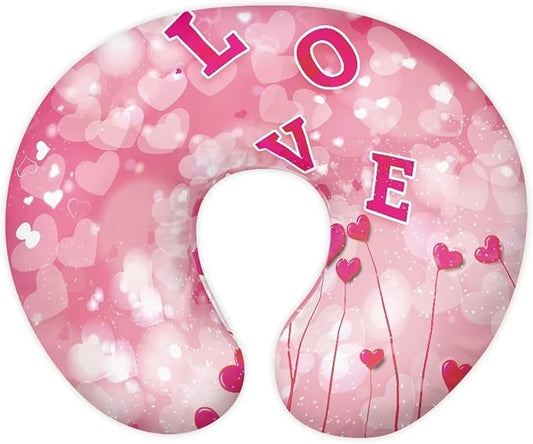 Heart Nursing Pillow Case for Newborn Support for Breastfeeding,Bottle Feeding & Bonding Feeding Pillow Cover Soft and Cozy Breastfeeding Pillow Slipcover Cover Only