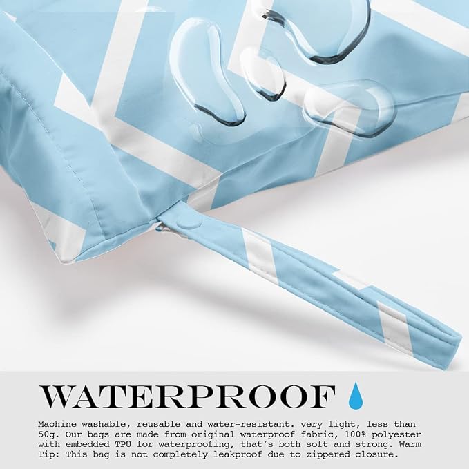 Wet Bag Wet Dry Bag for Swimsuit Travel Beach Pool Stroller Diapers Dirty Yoga Gym Clothes Waterproof Reusable