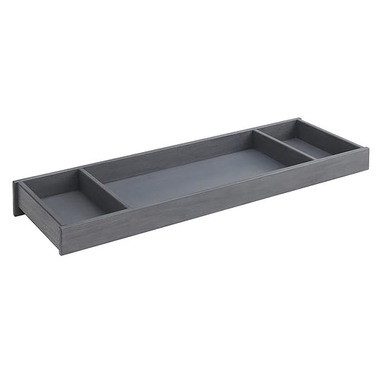Soho Baby 49065570 Ellison Premium Changing Topper for 6-Drawer Dresser, Wire Brush Ash Gray Finish