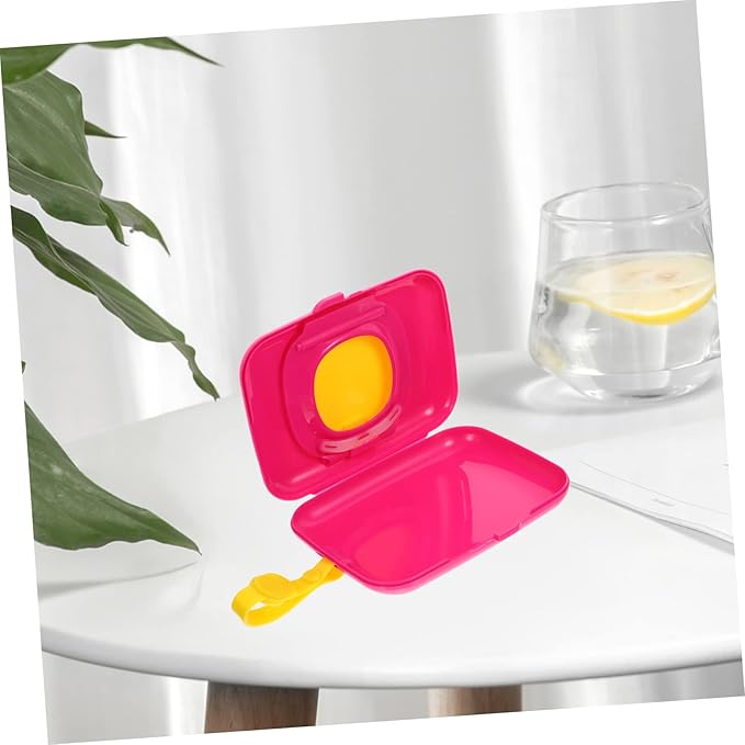 Wipe Box Refillable Dispenser Babywipes Tissue Reusable Wipe Container Hard Hat On- The- Go Wipes Dispenser Baby Carrier Portawipes Bag Holder Travel Portable