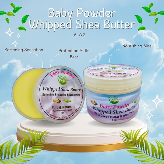 Mine Botanicals Baby Powder Whipped Shea Butter