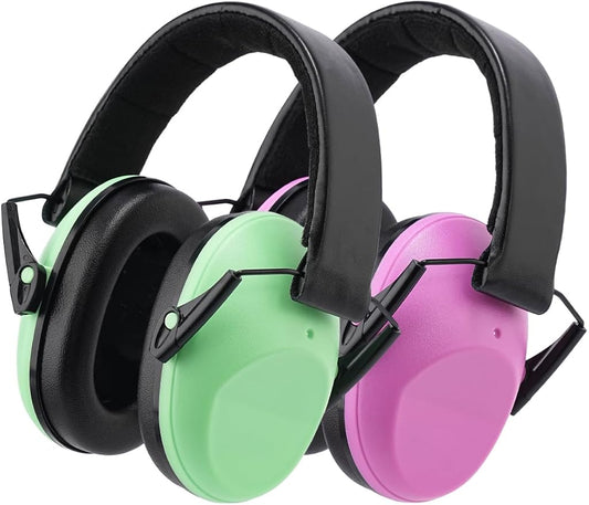 Noise Canceling Headphones for Kids 2PACK, 25-31NR Noise Reduction Earmuffs for Fireworks, Autism