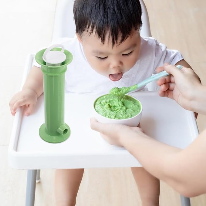 Kisangel Baby Food Pouch Maker, Food Fruit Puree Dispenser Syringe Pouch Filler for Toddlers Feeding Tool Go Parents