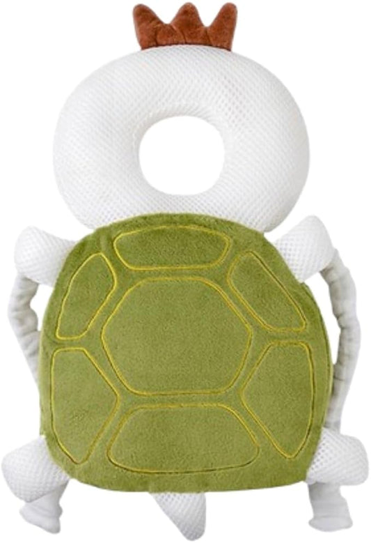 NAZO Baby Head Protector Backpack – Soft Infant Safety Pillow for Fall Protection – Cushions Toddler’s Head While Crawling and Walking – Baby Fall Back Support (Turtle)