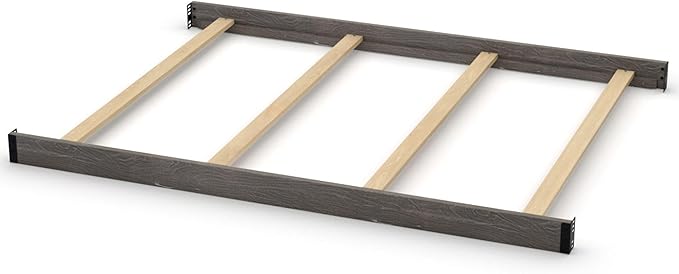 CC KITS Full-Size Conversion Kit Bed Rails Compatible with Simmons Kids Convertible Cribs by Delta Children - Solid Wood Rail - Toddler and Adult Bed Rail for Full-Size (Rustic Grey, Bolt-ON KIT)