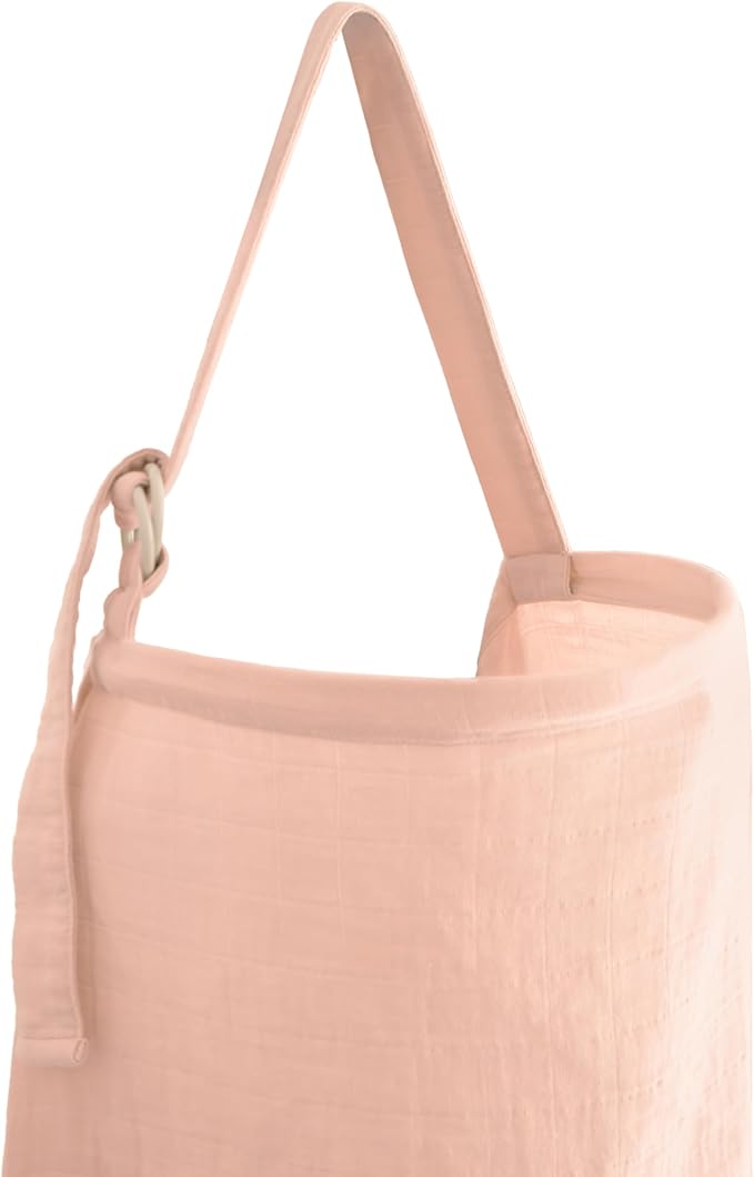mushie Nursing Cover (Blush) | 100% Breathable Organic Cotton | Breastfeeding Privacy