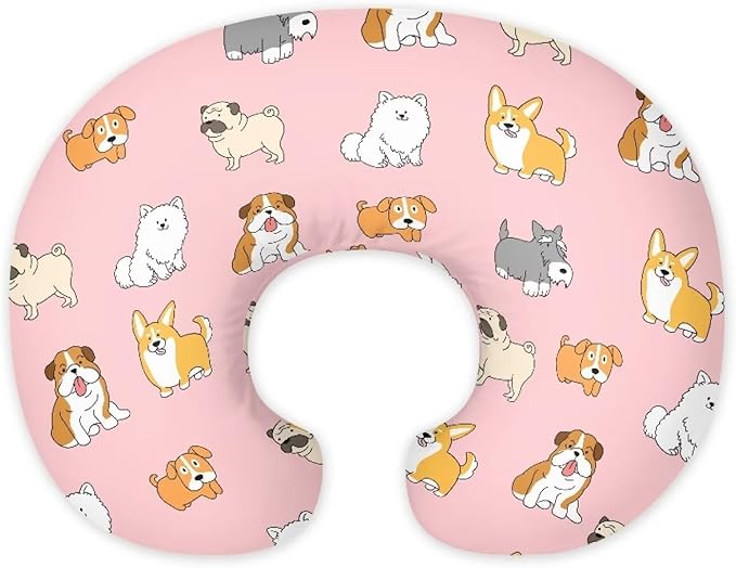 Puppy 1 Feeding Pillow Covers Washable & Breathable Nursing Pillow Slipcovers Breastfeeding Newborn Feeding Cushion Cover Practical Gift, Best Choice for Mom Cover Only