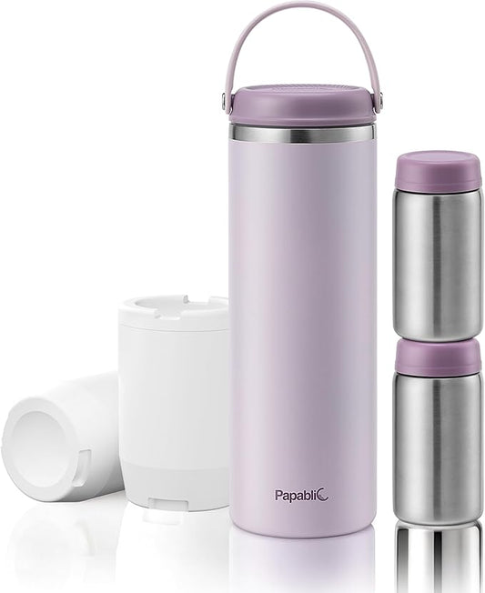 Papablic Innovative 360° CapsuleChill Breastmilk Cooler for 36H Safe Storage
