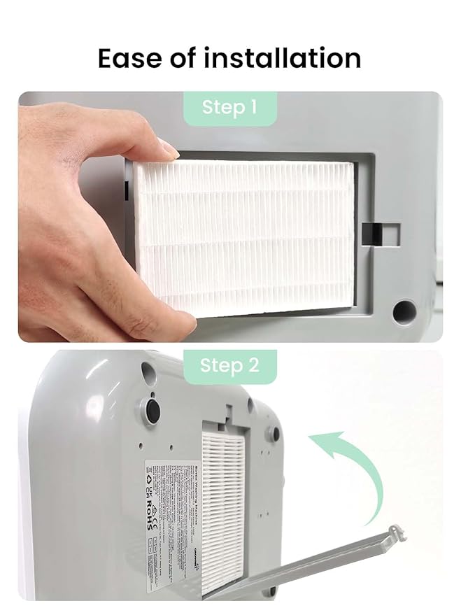 Grownsy 2PCS HEPA Filters, Replacement Accessories Compatible with GROWNSY, Momcozy & Papablic Bottle Washer, Easy to Install, Premium Air Filter for Cleaner, Safer Bottle Cleaning