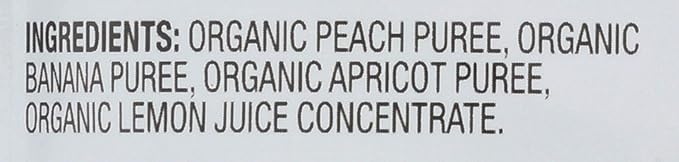 Plum Organics Stage 2, Organic Baby Food, Peach, Banana, and Apricot, 4.0 Ounce