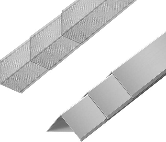 6pcs Metal Aluminum Steel Corner Guards 48” Metal Wall Corner Protector Guard for Walls (2 x 2 x 48 inch)
