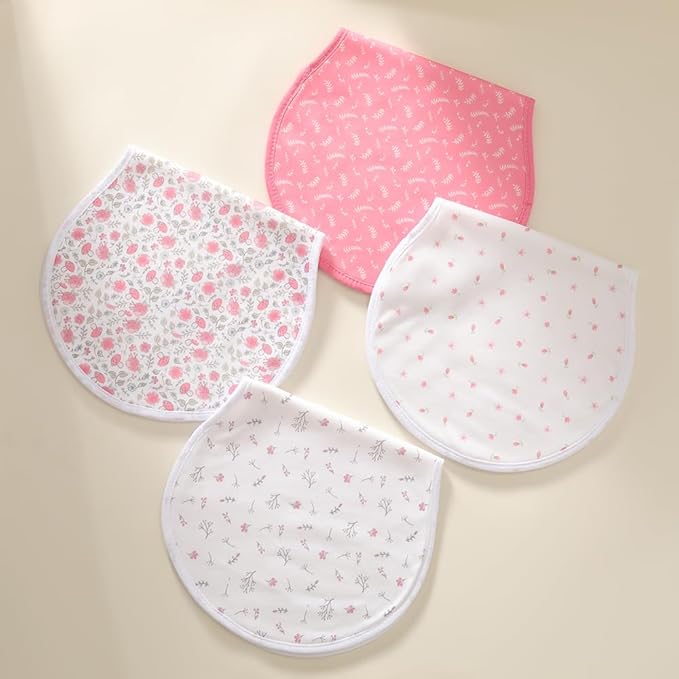 sleepyturtle Pack of 5,Baby Burp Cloths,Soft and Absorbent,Unisex,Easy to Use