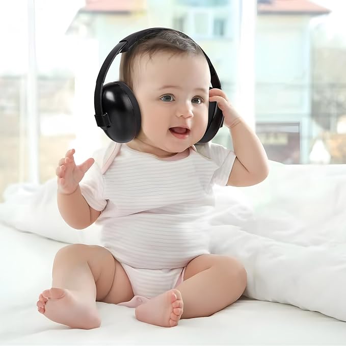 PandaEar Infant Baby Noise Cancelling Headphones - Noise Protection, 0-24+ Months, Comfortable Ear Protection, Ideal for Travel Airplane