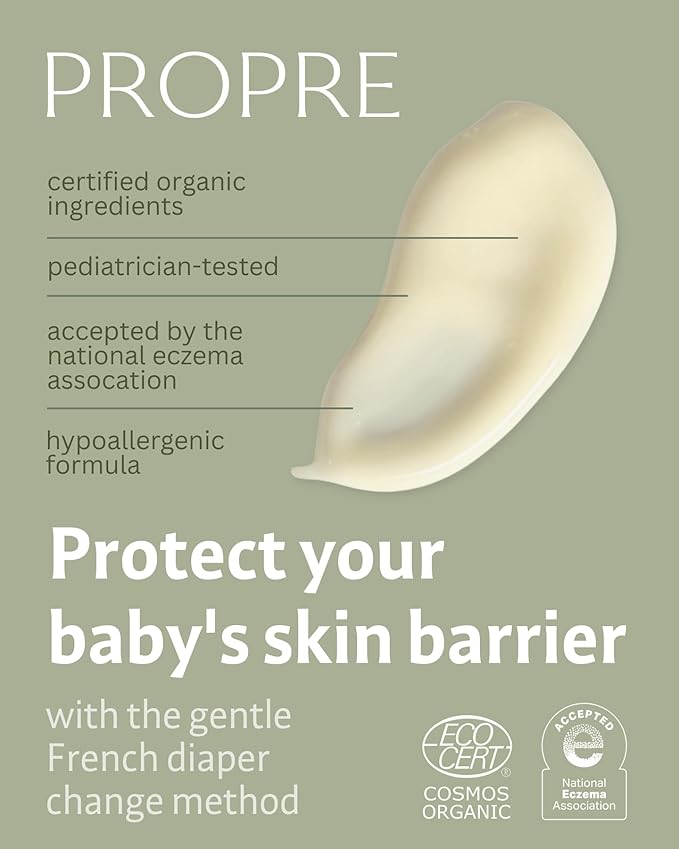 Baby Organic French Liniment – 3-in-1 Baby Wipe & Diaper Cream Alternative – Cleanses, Nourishes & Protects with Organic Olive Oil – Preservative Free, Made in France (8oz)