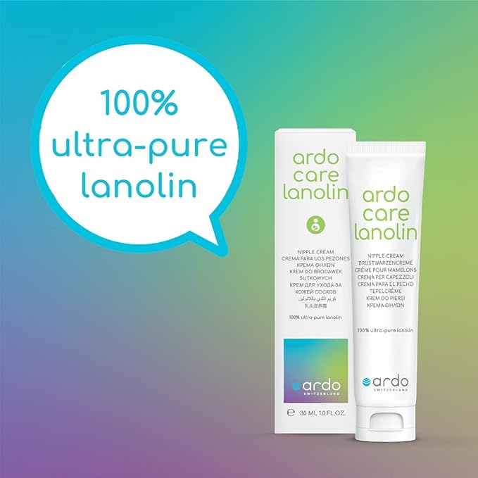 Ardo Care Lanolin Nipple Cream (30ml/1 fl.oz) - from Europe, 100% Pure Lanolin for Breastfeeding Moms, Provides Quick Soothing Relief for Sore Nipples, 30ml (1 fl.oz)