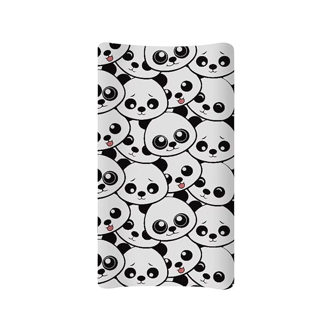 Cute Panda Baby Changing Pad Cover Diaper Changing Table Covers for Boys Girls Changing Pad Sheets Toddler Changing Table Pads Mat Newborn Infant