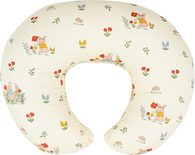 x-vesolje Nursing Pillow, Breastfeeding Pillow with Removable Cover, Ergonomic Breast Feeding Pillow, Baby Feeding Support Pillow for Mom Easier Breastfeeding- Original Size/Bunny