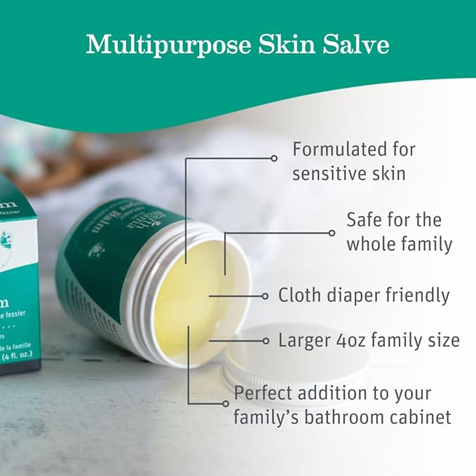 Earth Mama Organic Economy Size Diaper Balm | Diaper Cream for Baby | EWG Verified, Petroleum & Artificial Fragrance-Free with Calendula for Sensitive Skin, 4-Fluid Ounce (6-Pack)
