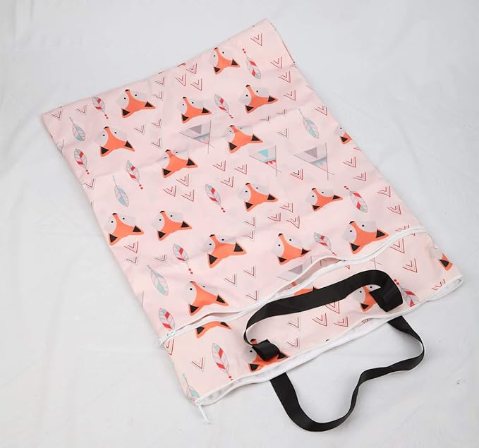 2 Pack Large Hanging Wet Bags Laundry Pail Bags Cloth Diapers Reusable