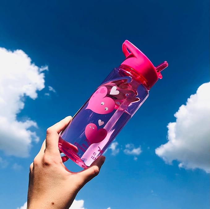 Tinc Tribal Character-Design Flip & Clip Lockable Leak-Proof Dishwasher Safe Water Bottle with BPA Free Plastic - 500ml
