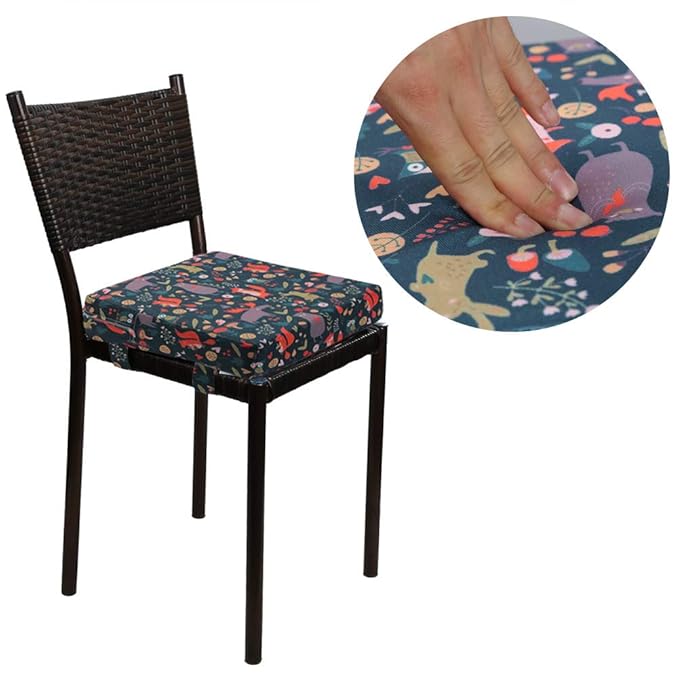 Zicac Portable High Chair Increasing Seat Cushion for Travel Dining Seat Pad for Toddler Kids Baby Infant Washable Thick Chair Seat Pads (Forest Green)