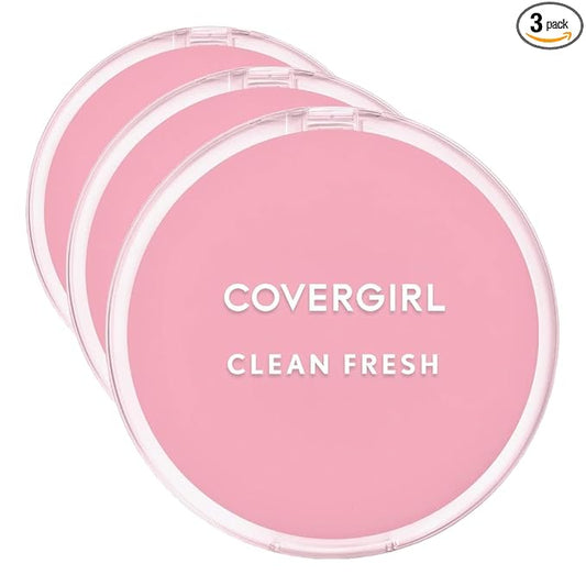 COVERGIRL Clean Fresh Pressed Powder, Rich, 0.35 Oz (Pack of 3)
