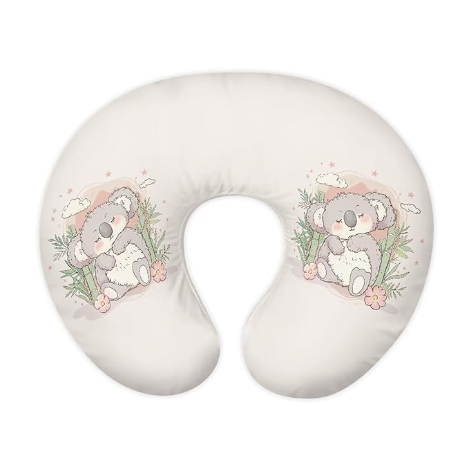 Cute Koala Baby Nursing Pillow Cover Ultra Soft Comfortable Newborn Nursing Pillow Case Baby Essentials