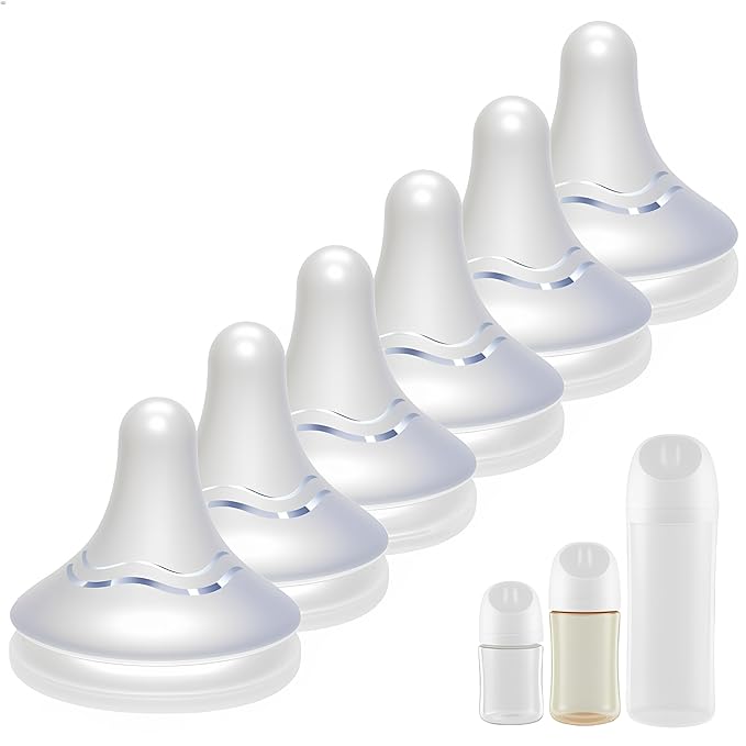 Silicone Replacement Nipple Compatible with Pigeon Baby Bottle,Fit for Pigeon Baby Bottle Nipples,Size LL 9m+ 6 Count(Extra Fast Flow).