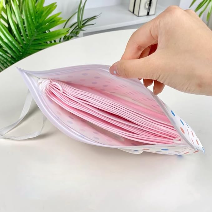 4PCS Baby Wipes Dispenser Travel Baby Wipe Holder Portable Wet Wipe Dispenser Bag Reusable Travel Baby Wipes Container Refillable Wet Wipe Carrying Case Holder Wet Wipe Pouch