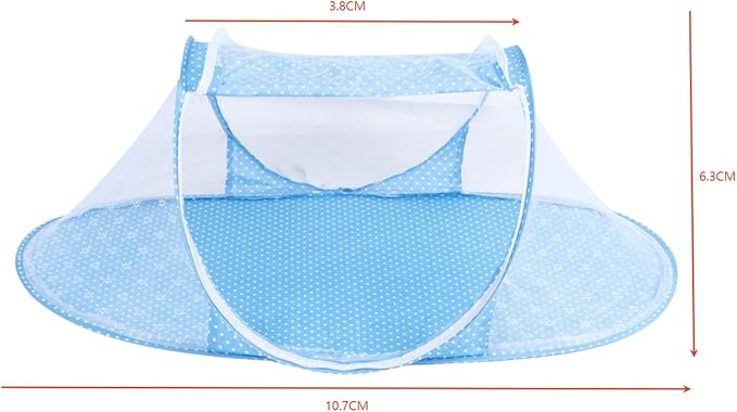 Tefola Baby Mosquito Net, Folding Crib Netting Baby Bedding Portable Comfortable Environment Foldable Storage for Children Summer Supplies