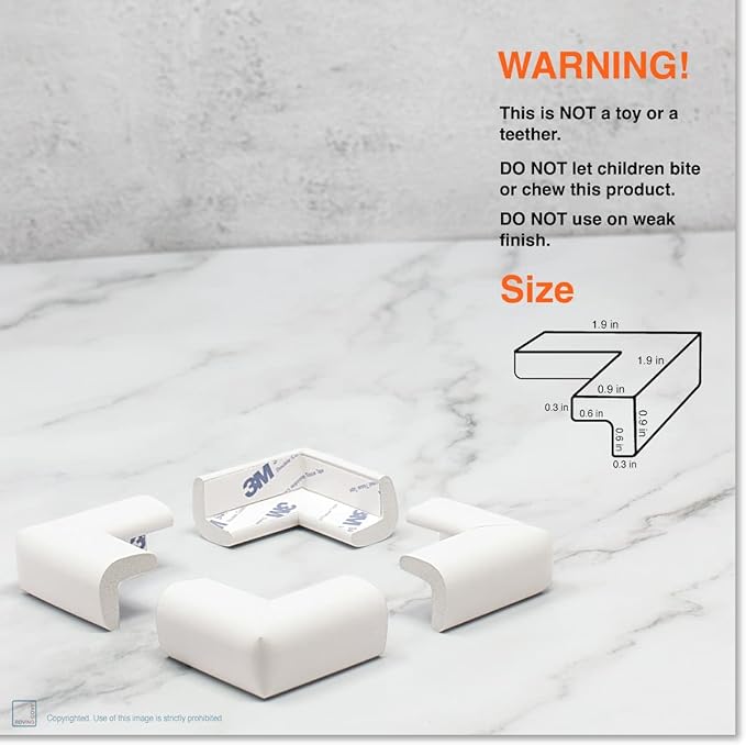 Slim-Fit 18ft Edge 16 Corners - Bundle & Save - RovingCove Slimfit Edge Corner Guards, Oyster White