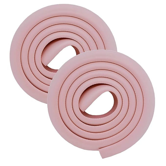 M2cbridge L Shape Extra Thick Furniture Table Edge Protectors Foam (Pink(6.5ft x 2))