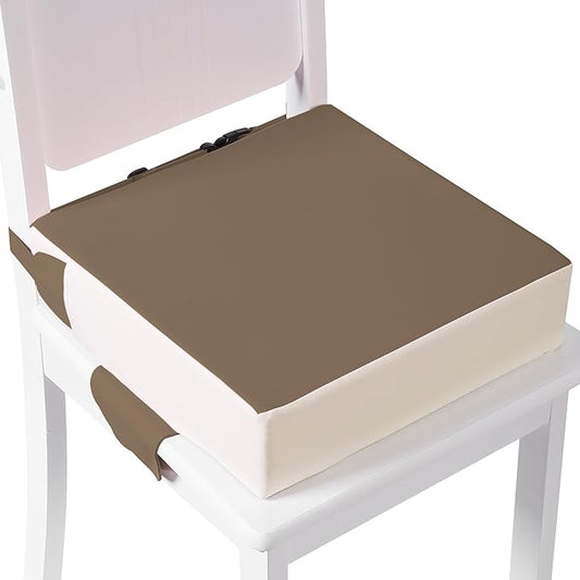Booster Seat for Kitchen Chair, Toddler Booster Seats for Dining Table with Adjustable Straps Portable for Travel Camping Eating, Booster Cushion for Table for Baby Child Infant Kid Boy Girl