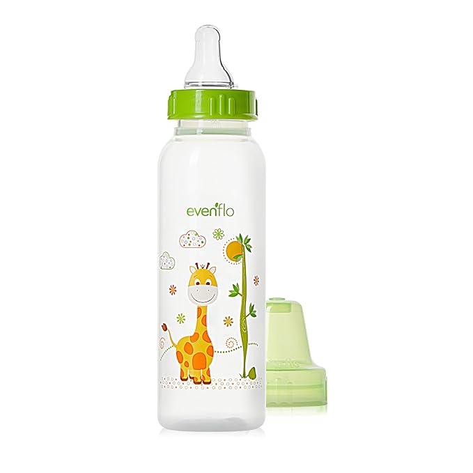 Classic Prints Polypropylene Bottles for Baby, Infant and Newborn - Blue/Green/Teal, 8 Ounce (Pack of 36)