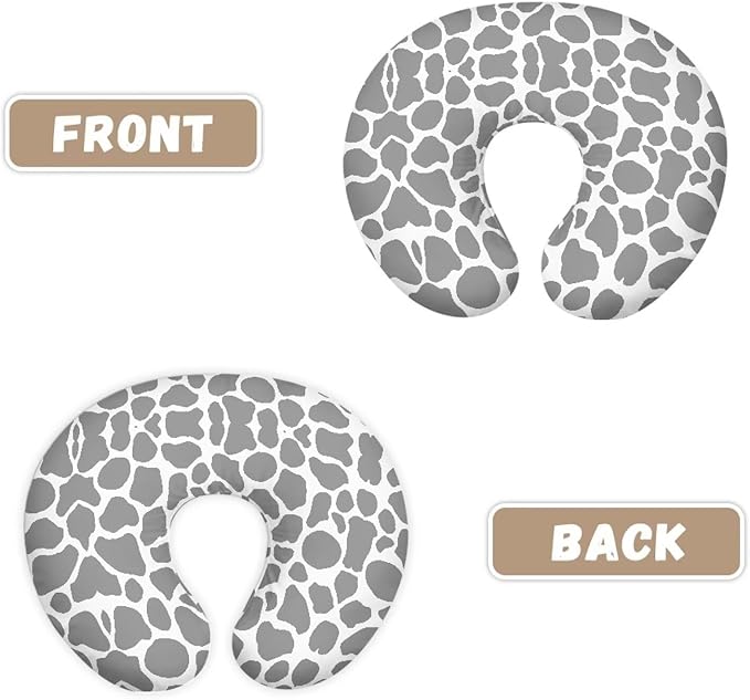 Gray Markings Nursing Pillow Cover Nursing Pillows for Breastfeeding Fits The Original Support for Breastfeeding Nipple Shields for Breastfeeding Newborn