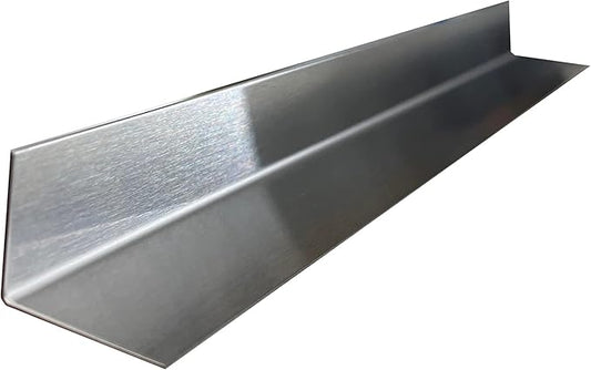 Brushed 304 Stainless Steel Universal Gap Filler Finishing Angle Trim Kit Elements (Inner Finish, 1" x 1.25" x 30")