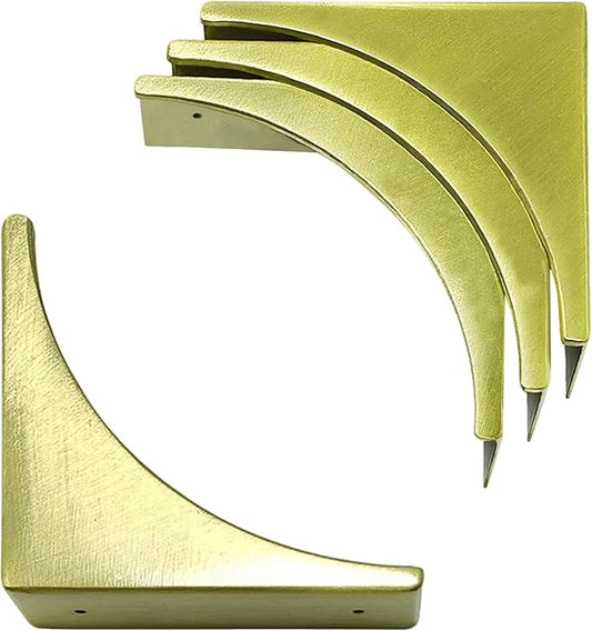 haowei Corner Guard 4 Pcs Zinc alloy Vintage Box Corner Protector Decorative Safety Angle Guard Edge Cover Multifunctional Furniture Hardware Accessories