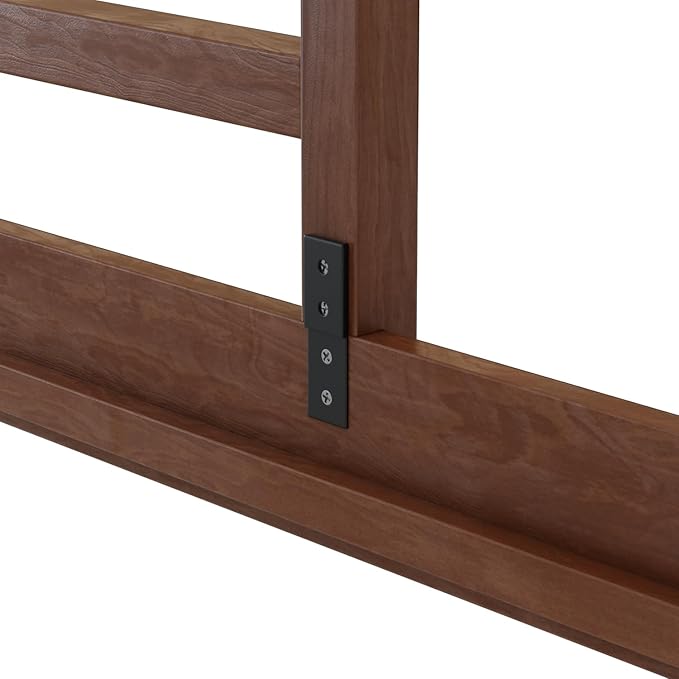 CC KITS Safety Guard Rail for Baby, Kids, and Children - Solid Wood Safety Bed Rail for Toddlers - Easy Installation - Premium Protection for Bunk, Twin, Full, Queen and King Size Beds - (Brown/Pecan)