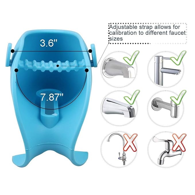 Bath Spout Cover for Bathtub,Baby Shower Protector Cover A Fun Way to Protects Baby from Bumping Head During Bathing Time Cute Soft Whale Design Making for Enjoyable Safe Baths (Blue)