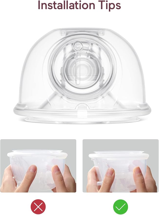 Momcozy Original S9 Pro/S12 Pro Replacement Accessories, Only Compatible with Momcozy S9 Pro/S12 Pro, NOT for S9/S12/S12Pro-Quick (Double-Sealed Full Set Collector with 24mm Flange,180ml, 1 Pack)