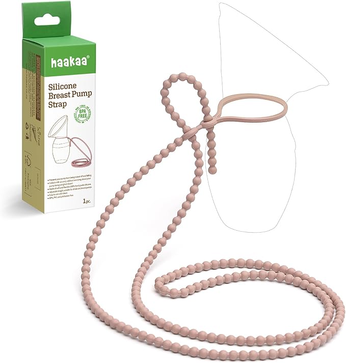 haakaa Silicone Strap for haakaa Gen.1/2/3 Breast Pump Manual Breast Pump Strap | Color: Blush