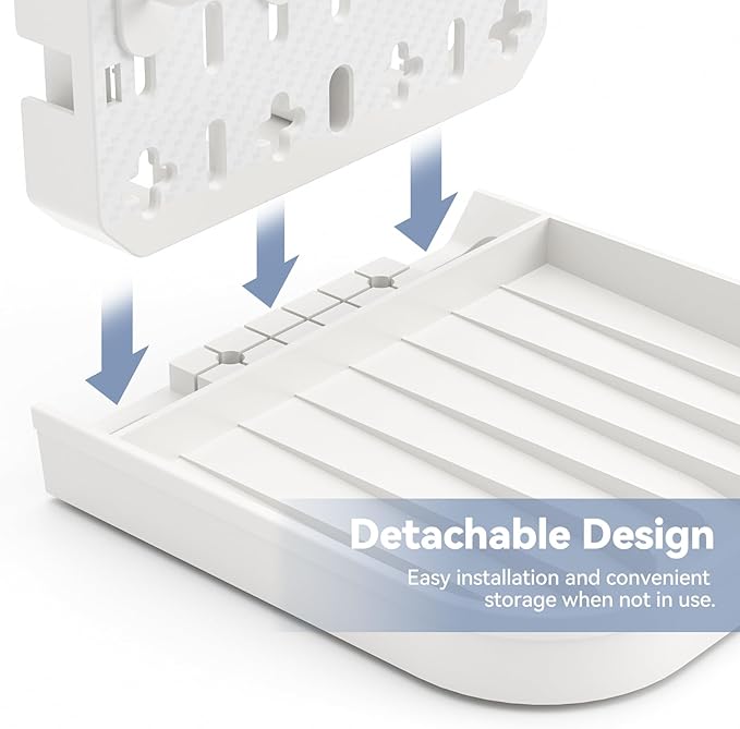 Baby Bottle Drying Rack Baby Bottle Holder Space Saving Bottle Dryer Rack Station Countertop Storage Organizer 12 Travel Bottle Drying Rack Vertical Breast Pump Part Plastic Bag Cup Dryer Tower White